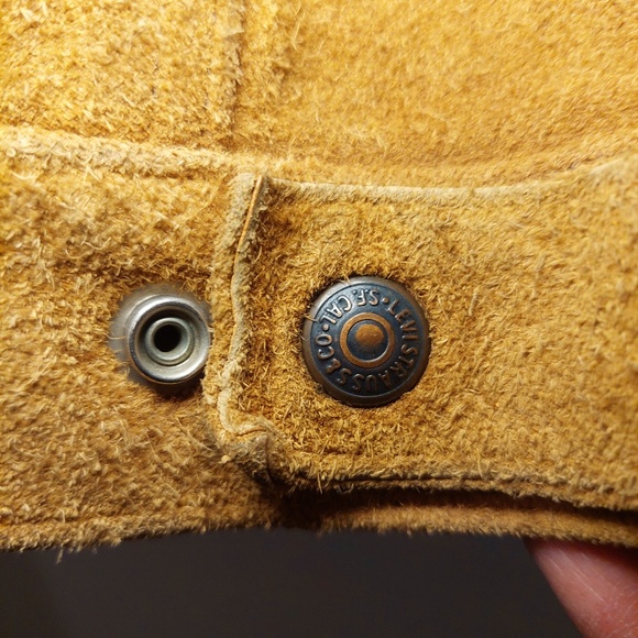 Pre-Owned Vintage 1960s Levi's Big E Suede Leather Jacket | Size XS - Picture 3 of 11